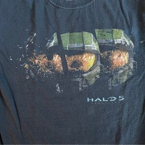 Halo 5 Guardians Video Game T-Shirt Black Graphic Tee – Xbox Size Small (2015)